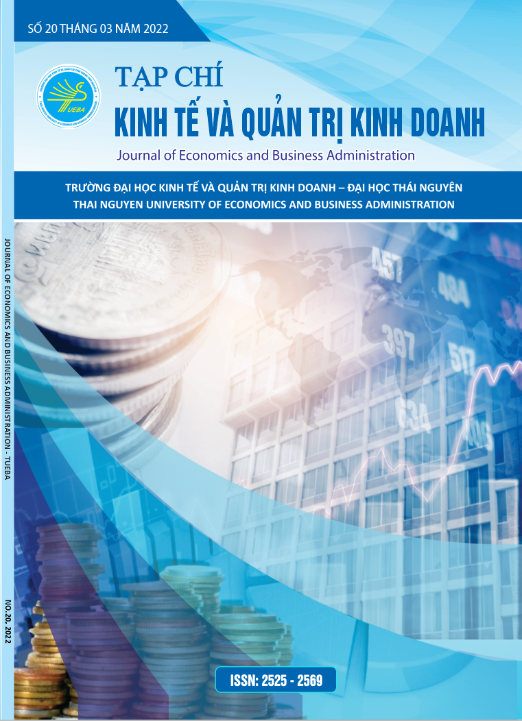 					Xem Số 20 (2022): Tạp chí Kinh tế và Quản trị Kinh doanh số 20 tháng 3 năm 2022
				